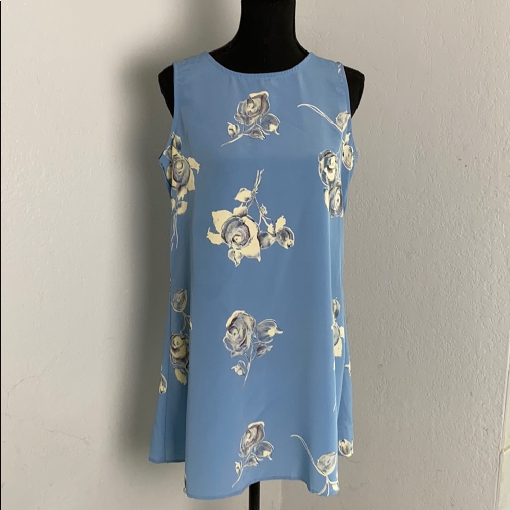 Charlotte Russe Floral Blue Dress